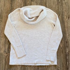 Oatmeal cowl neck sweater